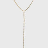 DRAE LARIAT TENNIS NECKLACE